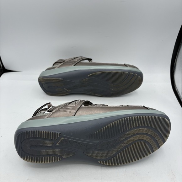 OrthoFeet Shoes Womens Size 10.5 D Wide 997 Verona Pewter Teal Fisherman Sandal‎ - Picture 10 of 10